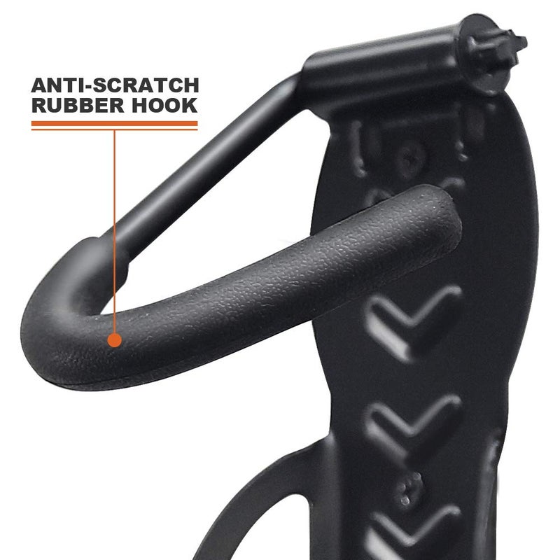 Wallmaster Bike Storage Rack for Garage, Wall Mount Bicycles Hanger, 2-Pack Bike Storage System Vertical Bike Hooks - Image 4